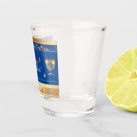 Happy Hanukkah Party Mooie Decoratie Shot Glas (Rechts)