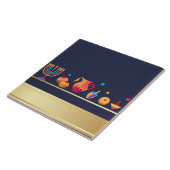 Happy Hanukkah Party Mooie Decoratie Tegeltje (Zijkant)