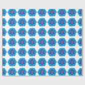 Happy Hanukkah-patroon klein 4a witte wrapping Pa Cadeaupapier (Vlak)