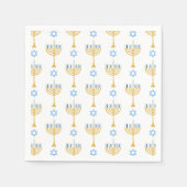Happy Hanukkah Pattern Napkins Servet (Voorkant)