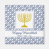 HAPPY HANUKKAH Peace Love Joy  Fridge Magneet (Voorkant)