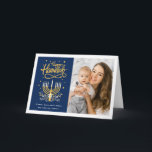 Happy Hanukkah Peace Love Latkes Lights Photo Feestdagen Kaart<br><div class="desc">Send your Wishes with this Holiday Photo card that feature a Stunning Happy Hanukkah Script and Symbol to highlight your greeting message.</div>