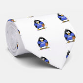 Happy Hanukkah Penguin Stropdas (Opgerold)