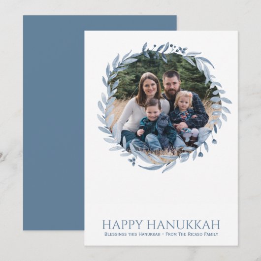 Happy Hanukkah - Persoonlijke feestdag - foto Feestdagenkaart (Voorkant / Achterkant)