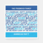HAPPY HANUKKAH Persoonlijke vakantiewensen Servet (Voorkant)