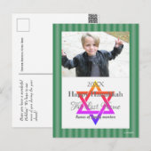 Happy Hanukkah Photo Briefkaart - HAMbWG (Voorkant / Achterkant)