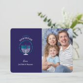 Happy Hanukkah Photo Card Kaart (Staand voorkant)