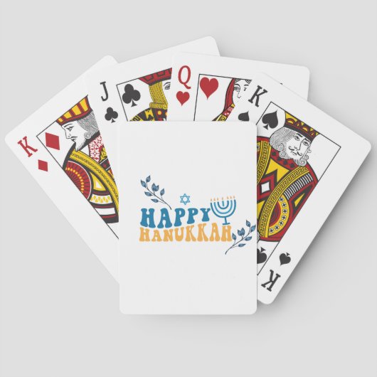 Happy Hanukkah Pokerkaarten (Achterkant)