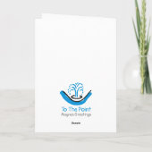 Happy Hanukkah Pop Art Menorah Feestdagen Kaart (Achterkant)