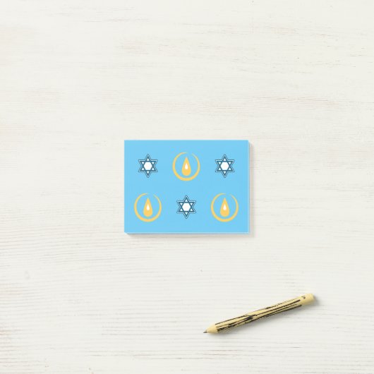 Happy Hanukkah Post-it® Notes (Op bureau)