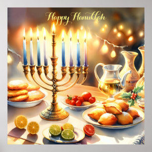 Happy Hanukkah Poster