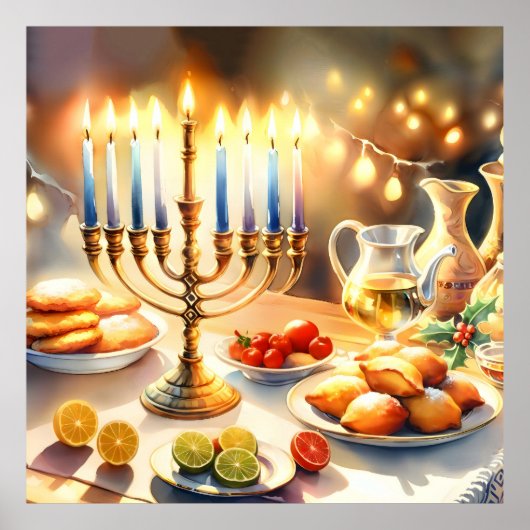 Happy Hanukkah Poster (Voorkant)