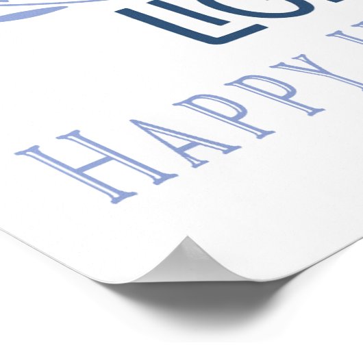 Happy Hanukkah Poster (Hoek)