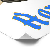 Happy Hanukkah Pugs en Menorah Poster - Aanpassen (Hoek)