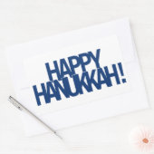 Happy Hanukkah Rechthoekige Sticker (Envelop)