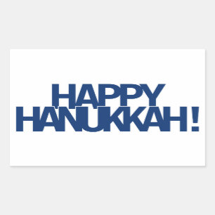 Happy Hanukkah Rechthoekige Sticker