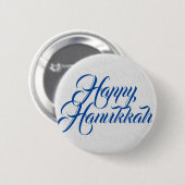 Happy Hanukkah Ronde Button 5,7 Cm (Voorkant /achterkant)