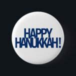 Happy Hanukkah! Ronde Button 5,7 Cm<br><div class="desc">Happy Hanukkah! Happy Chanukah! Hoe je het ook spelt,  vier gelukkig met familie en vrienden.</div>