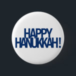 Happy Hanukkah! Ronde Button 5,7 Cm<br><div class="desc">Happy Hanukkah! Happy Chanukah! Hoe je het ook spelt,  vier gelukkig met familie en vrienden.</div>