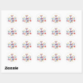 Happy Hanukkah Ronde Sticker (Vel)