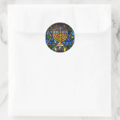 HAPPY HANUKKAH RONDE STICKER (Tas)
