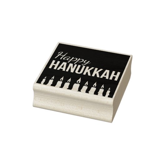 Happy Hanukkah Rubberstempel (Stempel)