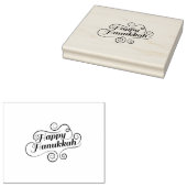 Happy Hanukkah Rubberstempel (Gestempeld)
