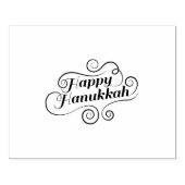 Happy Hanukkah Rubberstempel (Afrduk)