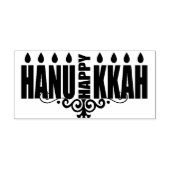 Happy Hanukkah Rubberstempel (Afrduk)