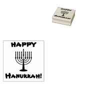 Happy Hanukkah Rubberstempel (Gestempeld)