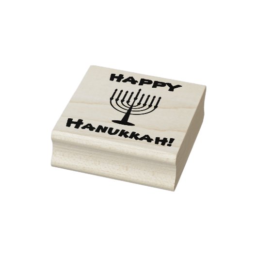 Happy Hanukkah Rubberstempel (Stempel)