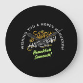 Happy Hanukkah Sameach! Grote Klok (Voorkant)