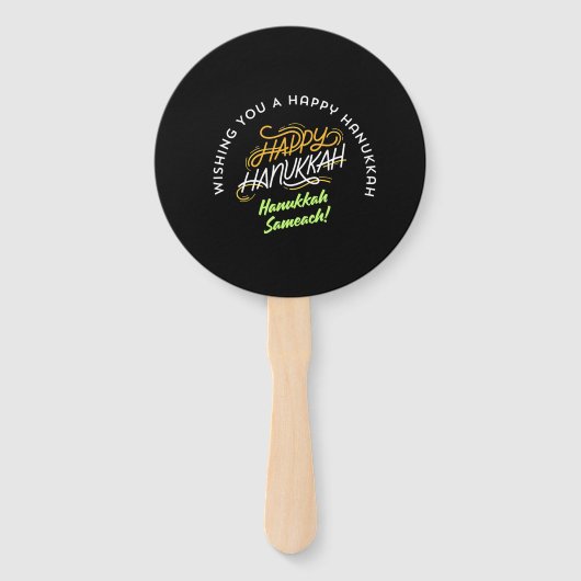 Happy Hanukkah Sameach! Handwaaier (Voorkant)