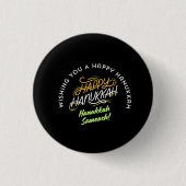 Happy Hanukkah Sameach! Ronde Button 3,2 Cm (Voorkant)