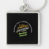 Happy Hanukkah Sameach! Sleutelhanger (Voorkant)