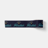 Happy Hanukkah Satin Ribbon Satijnen Lint (Voorkant)