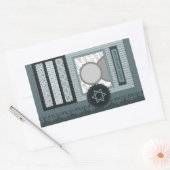 happy hanukkah ( scrapbook ) rechthoekige sticker (Envelop)