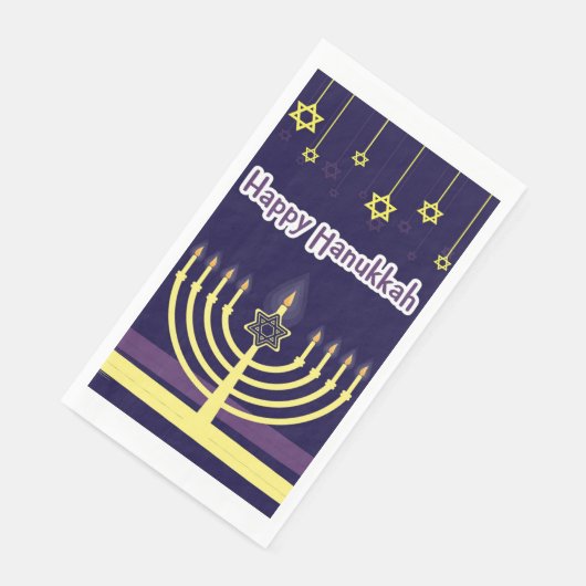 Happy Hanukkah Servet (Hoek)