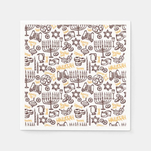 Happy Hanukkah Servet (Voorkant)