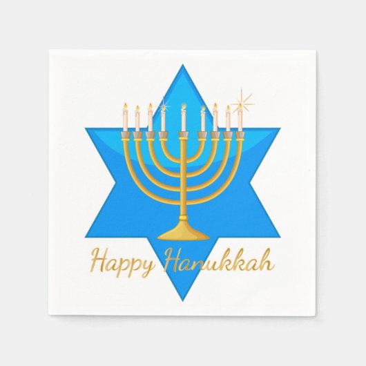 Happy Hanukkah Servet (Voorkant)