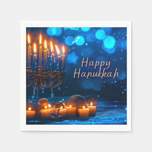 Happy Hanukkah Servet (Voorkant)