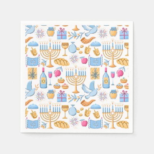 Happy Hanukkah Servet (Voorkant)