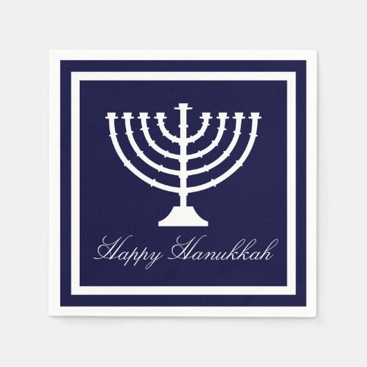 Happy Hanukkah Servetten (Voorkant)