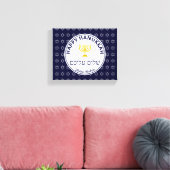 Happy Hanukkah SHALOM ALEICHEM vrede voor jou Canvas Afdruk (Insitu (Woonkamer))