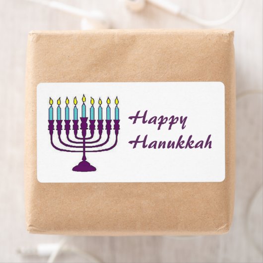 Happy Hanukkah Shalom Etiket (Insitu)