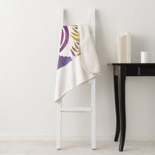 Happy Hanukkah Sherpa Blanket Deken