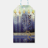 Happy Hanukkah Sierkaarsen Gift Label Cadeaulabel (Voorkant)