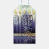 Happy Hanukkah Sierkaarsen Gift Label Cadeaulabel (Achterkant)