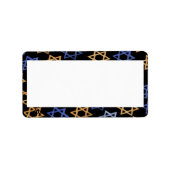 Happy Hanukkah! Sjabloon Retouradreslabel Etiket (Voorkant)