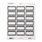 Happy Hanukkah! Sjabloon Retouradreslabel Etiket (Full Sheet)